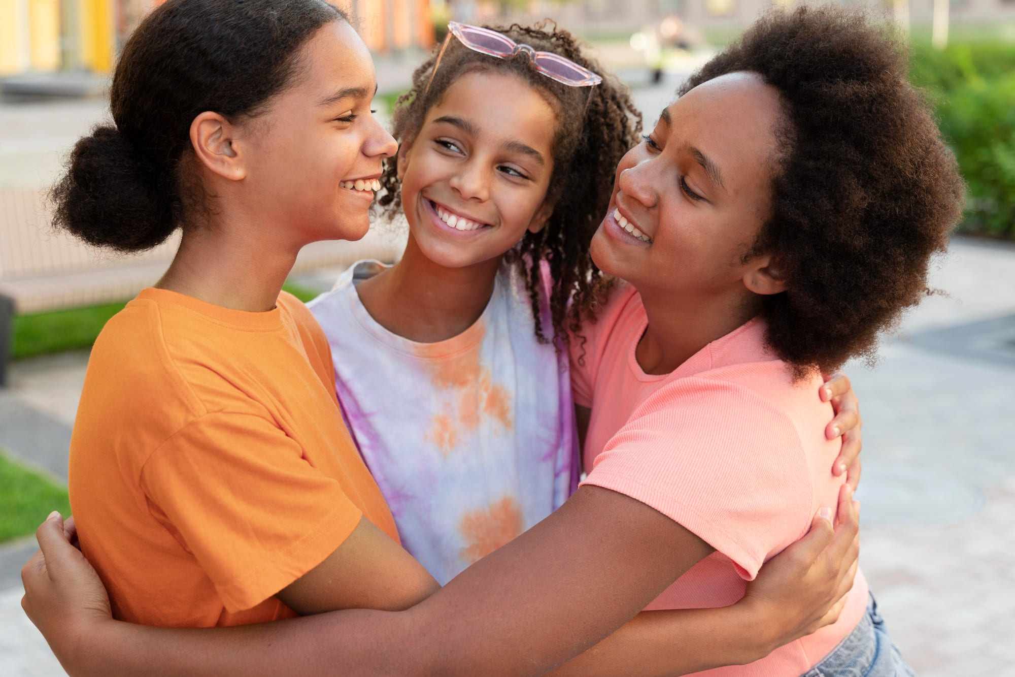 Family hug